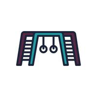 ladder playground icon. vector filled color icon for your website, mobile, presentation, and logo design.