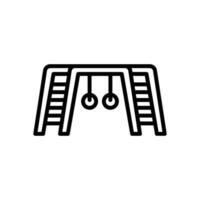 ladder playground icon. vector line icon for your website, mobile, presentation, and logo design.