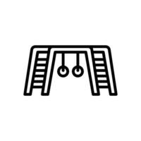 ladder playground icon. vector line icon for your website, mobile, presentation, and logo design.