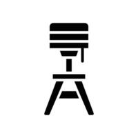 floor lamp icon. vector glyph icon for your website, mobile, presentation, and logo design.