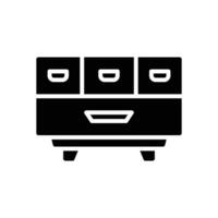 cabinet icon. vector glyph icon for your website, mobile, presentation, and logo design.