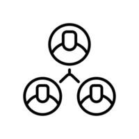 user connection icon. vector line icon for your website, mobile, presentation, and logo design.