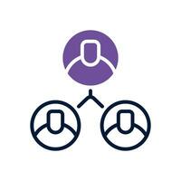 user connection icon. vector dual tone icon for your website, mobile, presentation, and logo design.