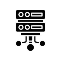 database icon. vector glyph icon for your website, mobile, presentation, and logo design.