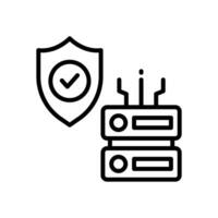 protection icon. vector line icon for your website, mobile, presentation, and logo design.