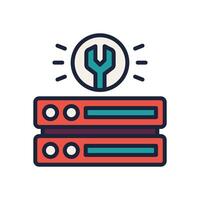 maintenance icon. vector filled color icon for your website, mobile, presentation, and logo design.