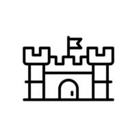 castillo icono. vector línea icono para tu sitio web, móvil, presentación, y logo diseño.