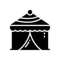 circus tent icon. vector glyph icon for your website, mobile, presentation, and logo design.