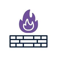 firewall icon. vector dual tone icon for your website, mobile, presentation, and logo design.