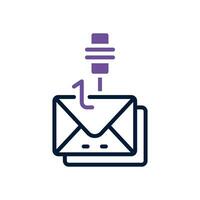 email phishing icon. vector dual tone icon for your website, mobile, presentation, and logo design.