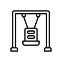 swing icon. vector line icon for your website, mobile, presentation, and logo design.