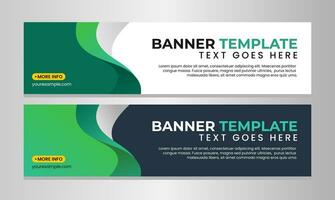 Horizontal banner template design vector