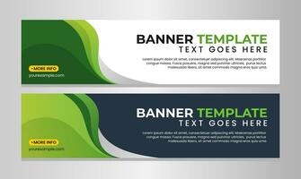 Horizontal banner template design vector