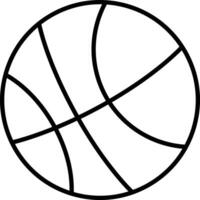 basket ball Outline vector illustration icon