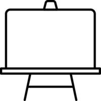 black board Outline vector illustration icon