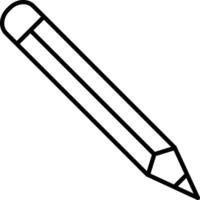 Pencil Outline vector illustration icon