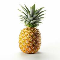 AI generated Pineapple on White Background. Fresh, Healthy, Healthy Life, Fruit photo