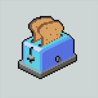 Pixel art illustration Toaster. Pixelated Toaster. Toaster Kitchen. pixelated for the pixel art game and icon for website and video game. old school retro. vector