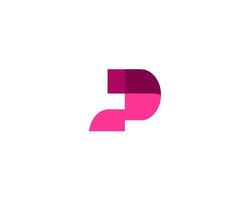 Modern Letter P Abstract logo design template vector