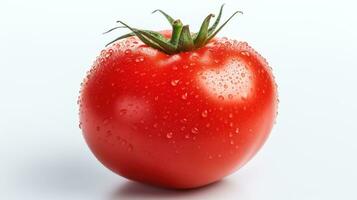 AI generated Fresh Tomato on White Background. Fresh, Healthy, Healthy Life, Fruit, Vegetable photo