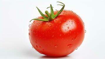 AI generated Fresh Tomato on White Background. Fresh, Healthy, Healthy Life, Fruit, Vegetable photo