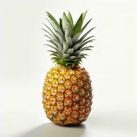 AI generated Pineapple on White Background. Fresh, Healthy, Healthy Life, Fruit photo