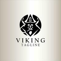 vikingo logo diseño vector modelo.