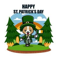 St patrick day illustration vector