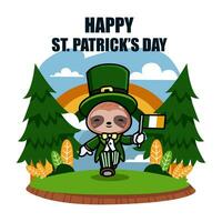 St patrick day illustration vector