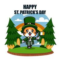 St patrick day illustration vector