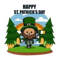 St patrick day illustration vector