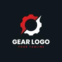 Gear logo design cogwheel vector