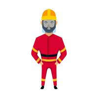 Firefighter character design vector