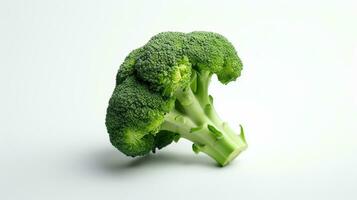 AI generated Broccoli on White Background. Vegetable, Health, Healthy, Vegetarian, Fresh photo