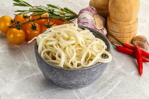 Traditiona Asian cuisine - Udon noodle photo