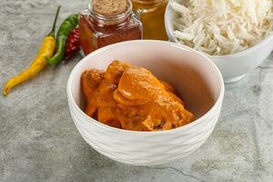 Indian cuisine - chicken butter masala photo