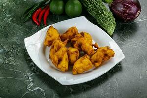 Indian cuisine - paneer pakora cheese photo