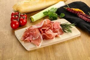 Spanish cuisine pork meat Jamon photo