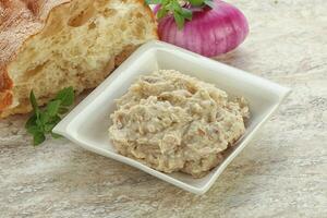 Jewish traditional cuisine herring mousse Forsmak photo