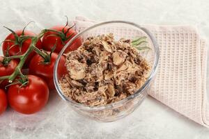 Canned tuna fish for salad photo