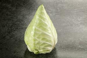 Cone sweetheart ripe green cabbage photo