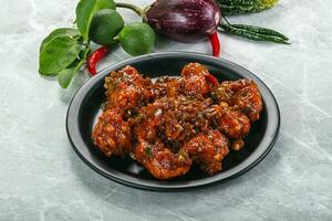 Chinese cuisine - Chicken manchurian gravy photo