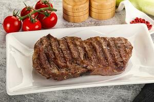 Rib eye steak grilled beef photo