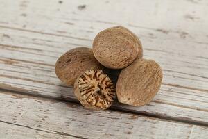 Aroma seasoning Nutmeg for cooking photo