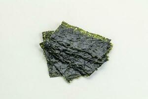 Korean nori seaweed chips heap photo