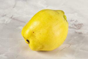 Ripe sweet organic quince fruit photo