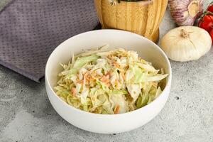 Dietary tasty Cole slaw salad photo