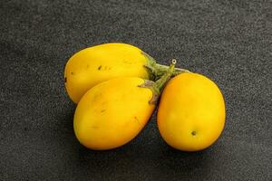 Yellow asian ripe eggplant vegetable photo