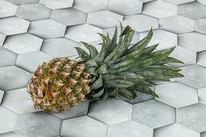 Sweet organic ripe tropical pineapple photo