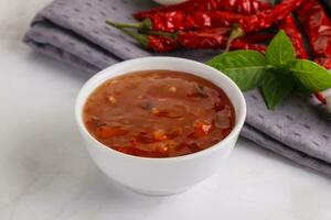 Chinese traditional sweet and sour sauce photo